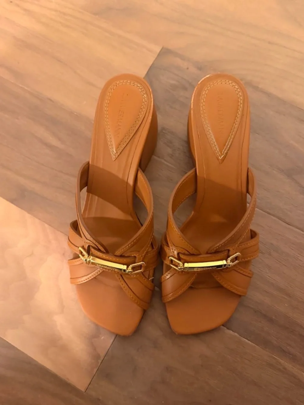 Zimmermann Prisma Brown Mules (65mm), size 39